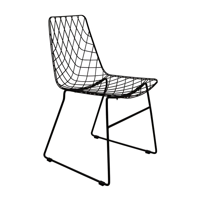 metal wire chair