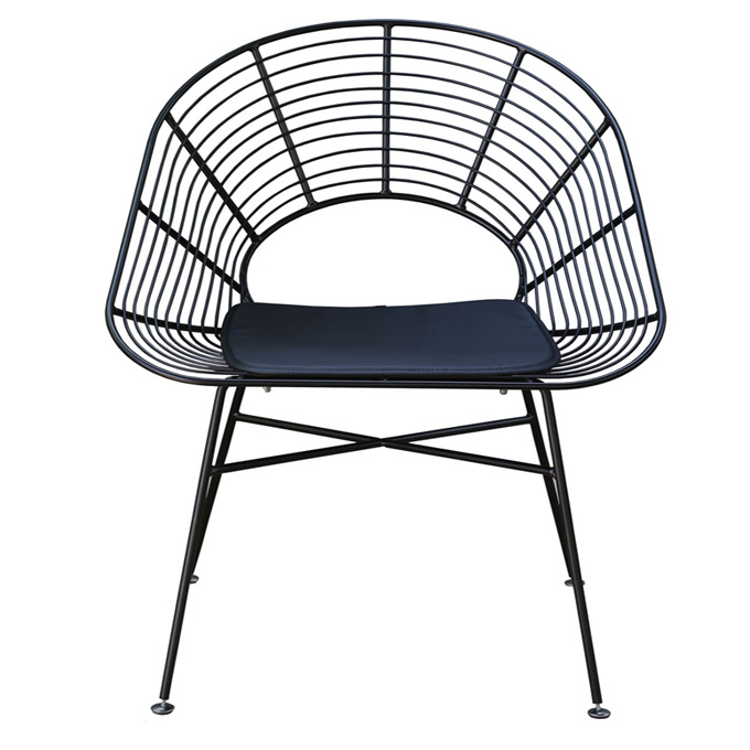 With soft cushion garden use metal wire chair 5034A