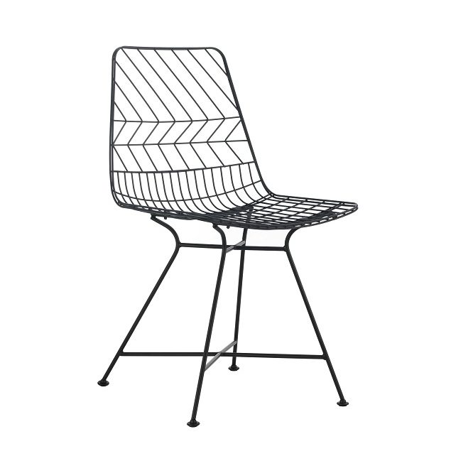 metal wire dining chair