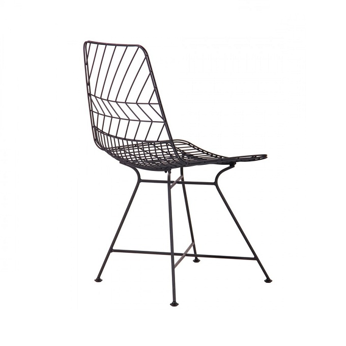 metal wire chairs