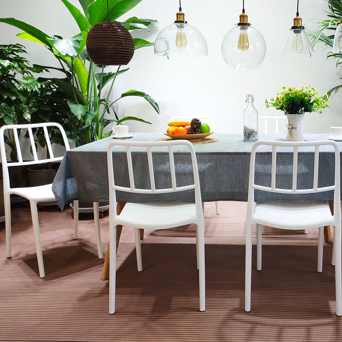 Plastic outdoor garden chair
