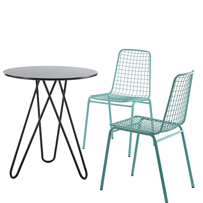 Patio table and chair