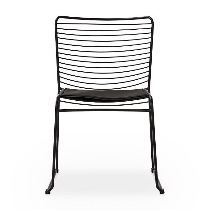 stacking wire side chair
