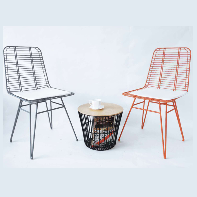 Wire basket chair online