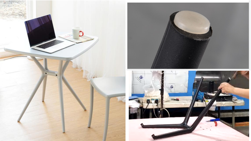 Table Desk Feet Black PVC Plastic Protector Chair Leg Tip Pad Cap Covers PN 