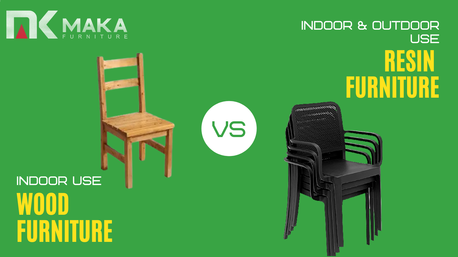 Wood vs. resin furniture 