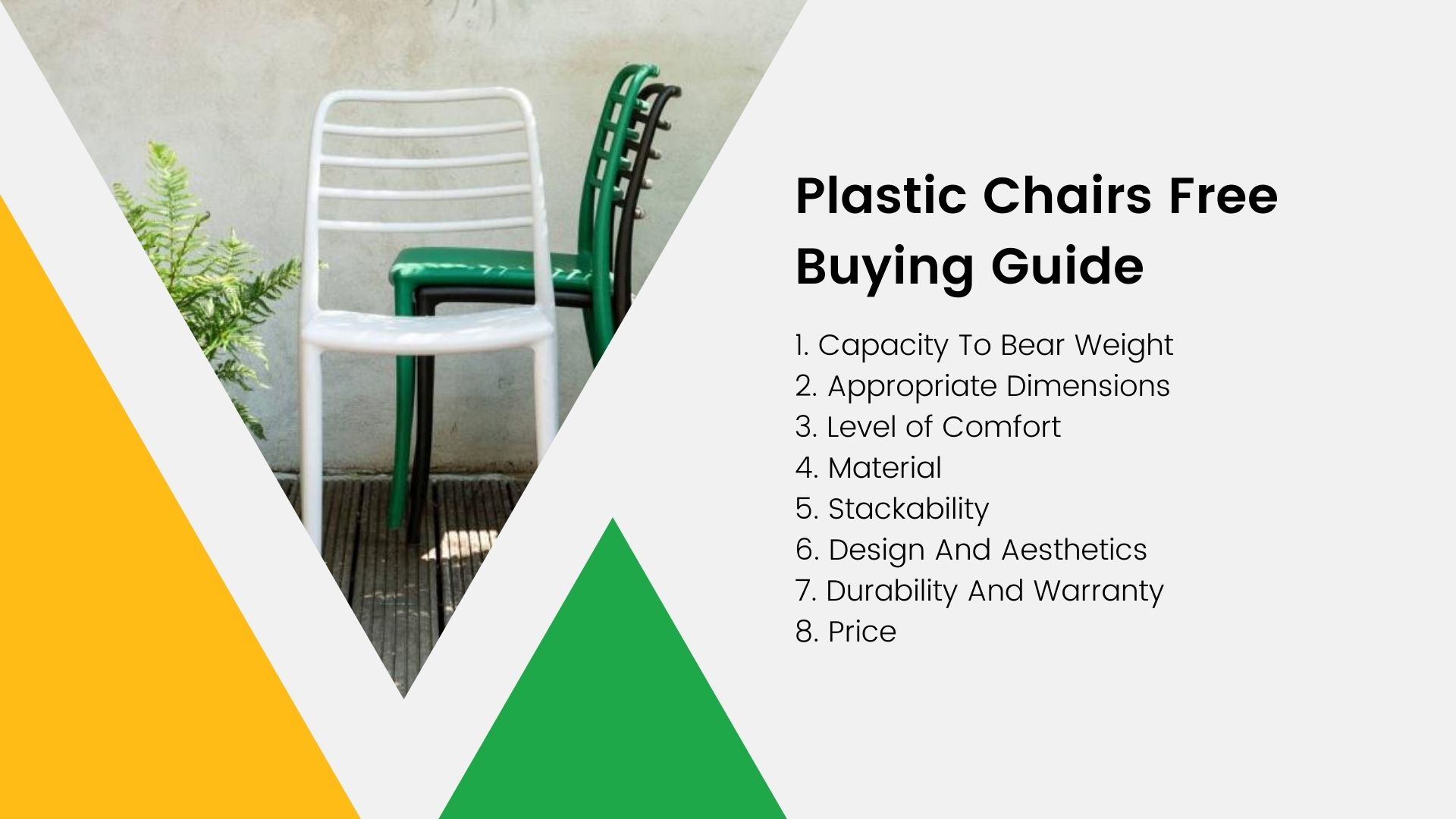 Plastic Chairs Free Buying Guide bzmaka