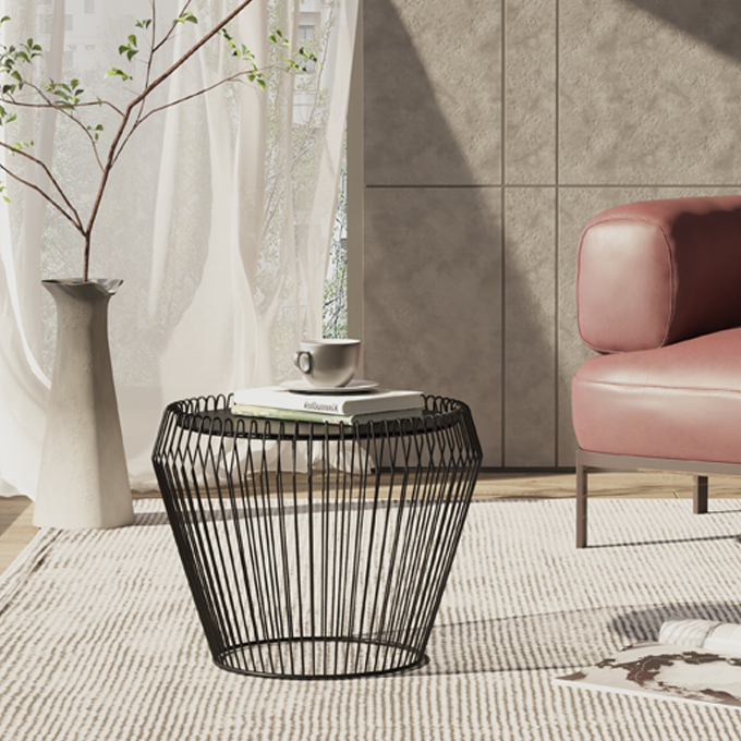Iris Metal Wire Side Table