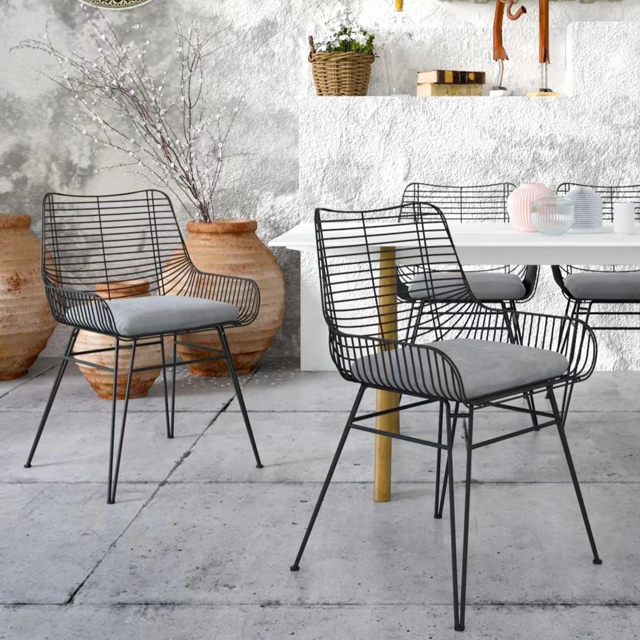 Metal dining chairs