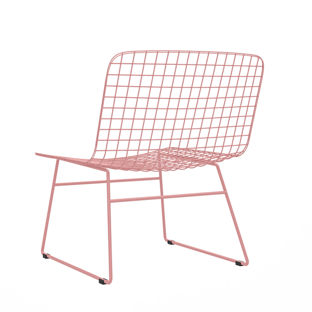 metal wire chair