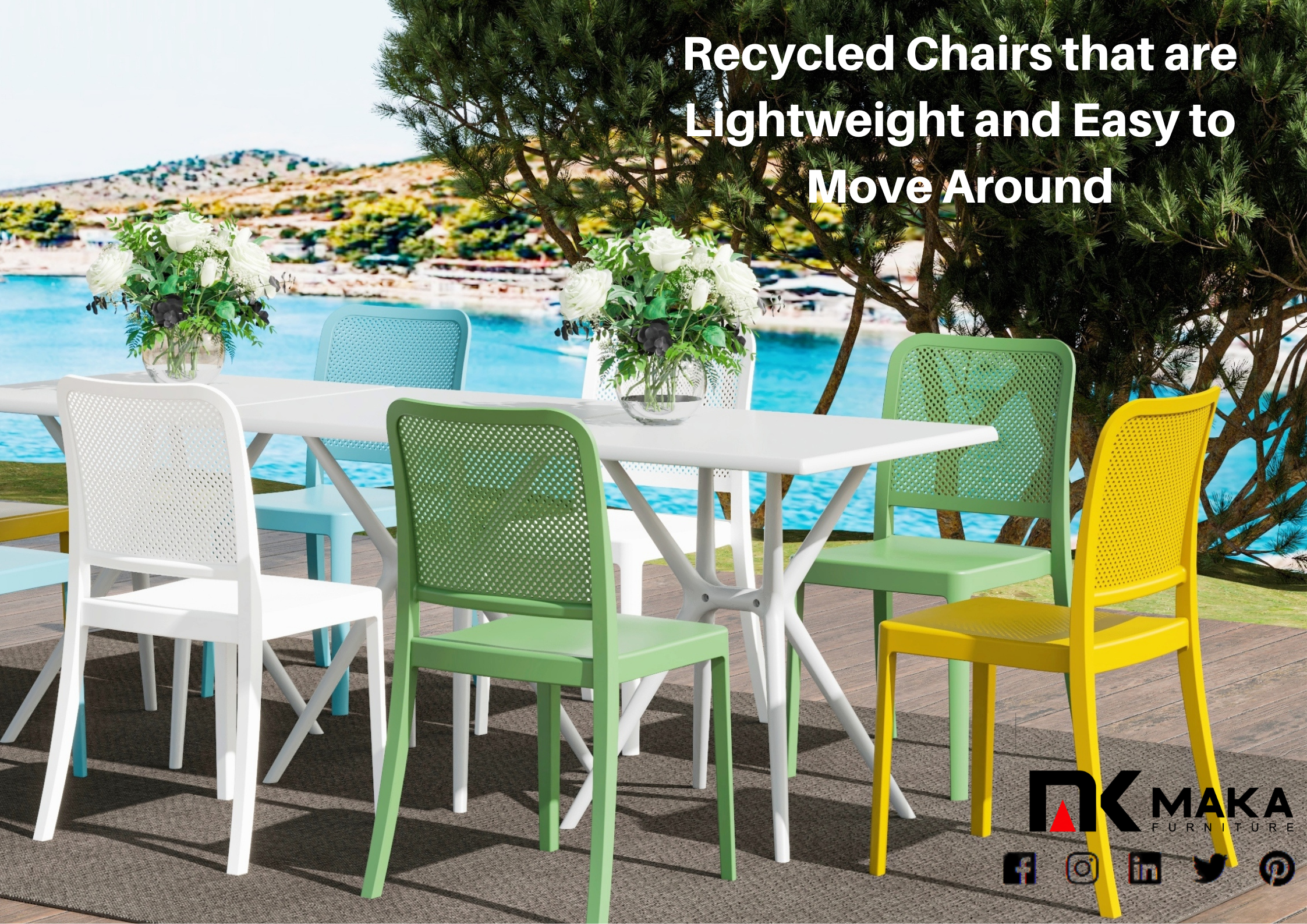 Recycled Chairs that are Lightweight and Easy to Move Around