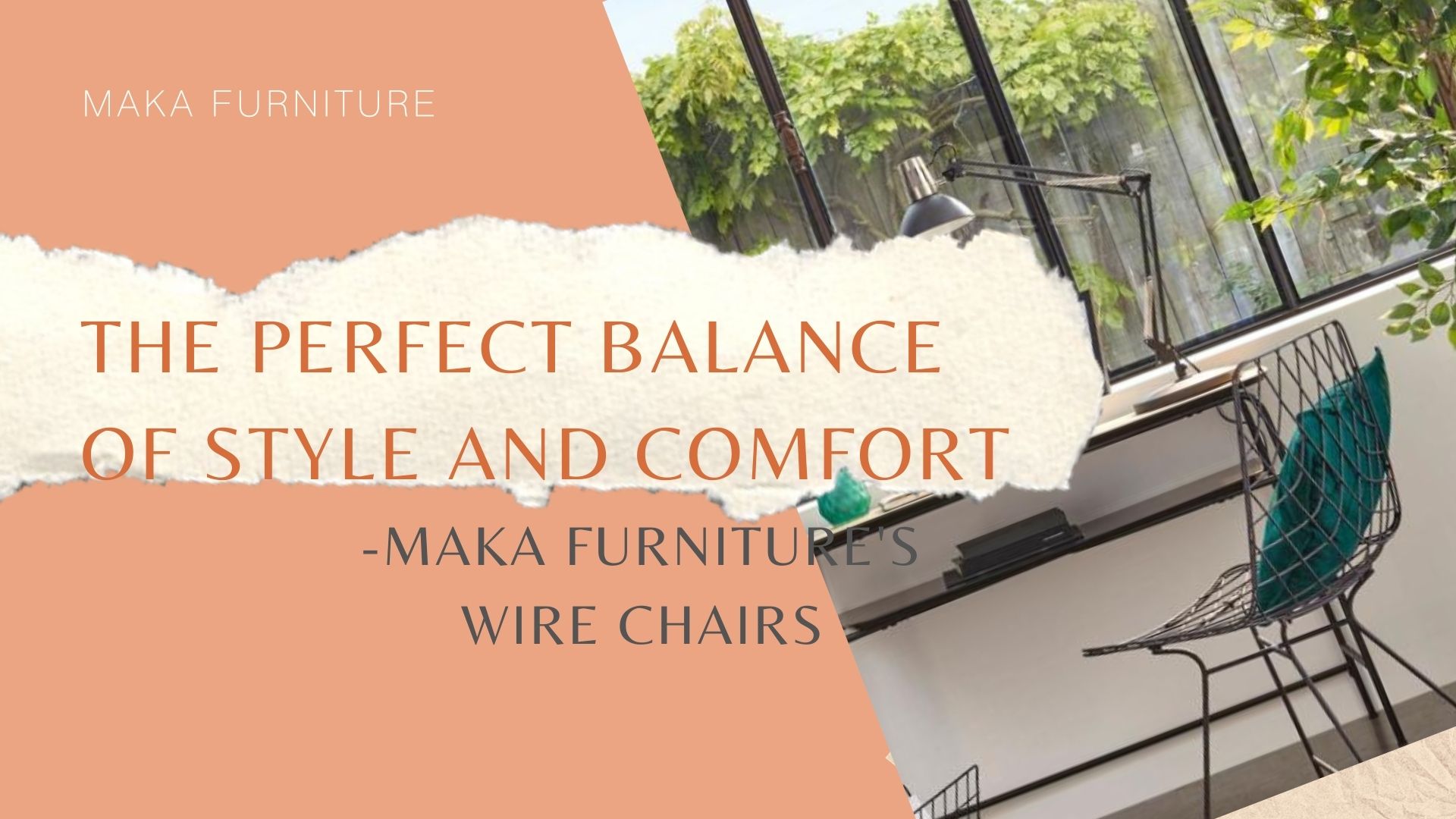 The Perfect Balance of Style and Comfort MAKA Furnitures Wire Chairs