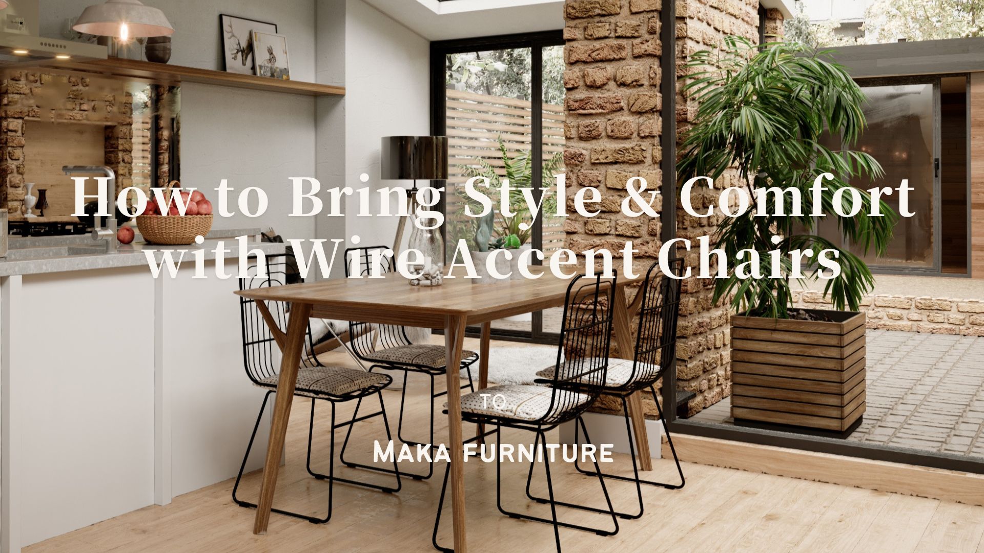 How to Bring Style & Comfort with Wire Accent Chairs bzmaka