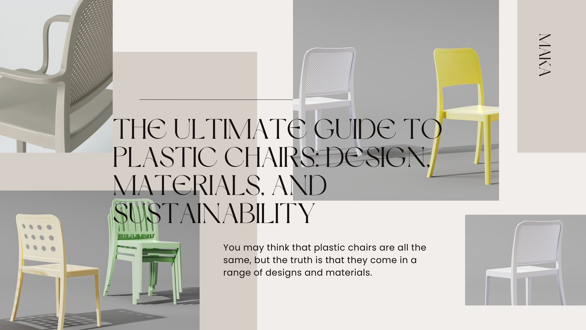 The Ultimate Guide to Plastic Chairs Design, Materials, and
