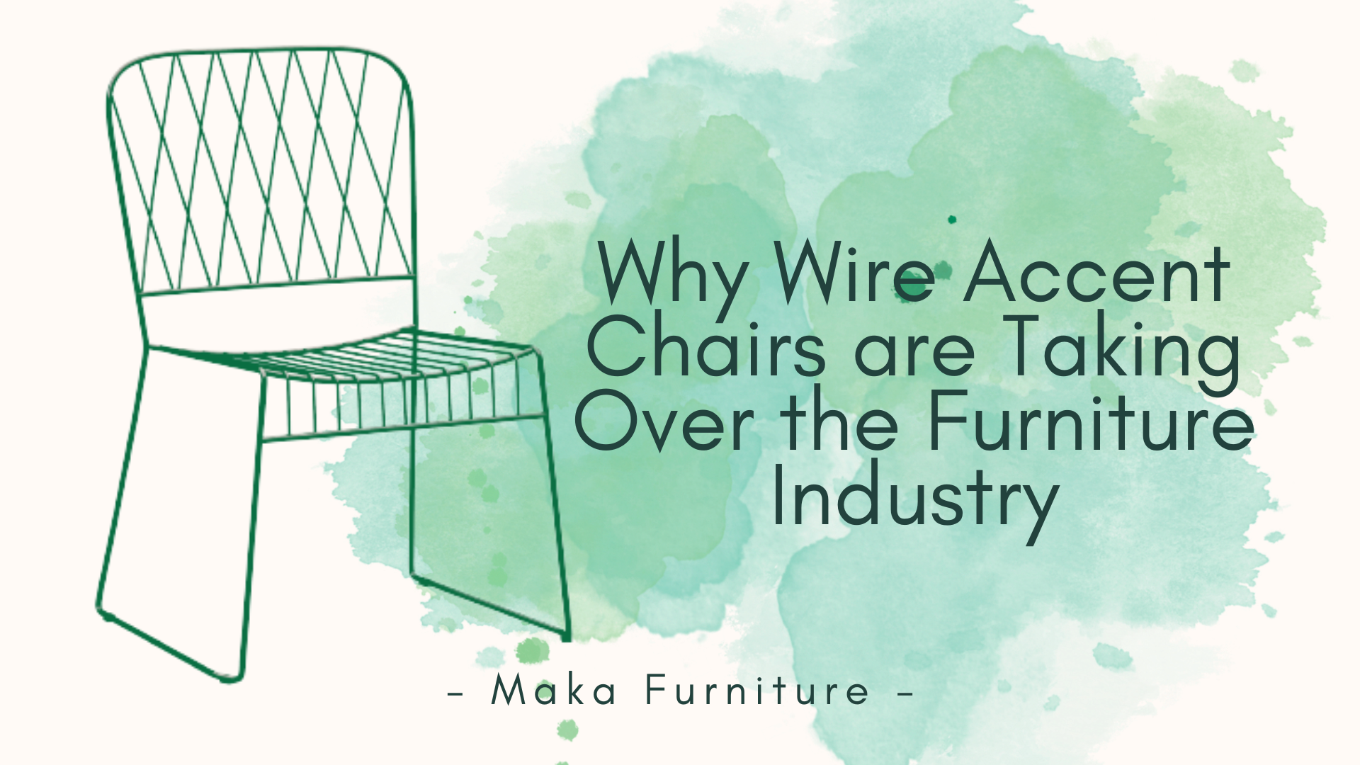 Why Wire Accent Chairs are Taking Over the Furniture Industry bzmaka
