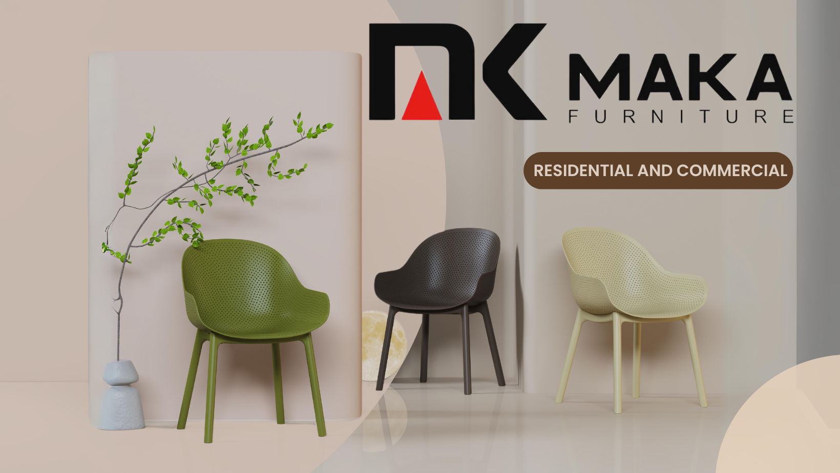 Beige Minimalist Furniture Promotion Facebook Cover