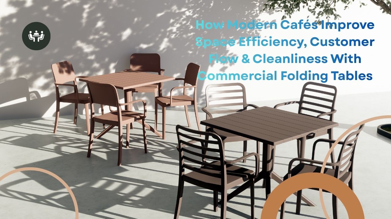 How Modern Cafes Improve Space Efficiency Customer Flow Cleanliness With Commercial Folding Tables